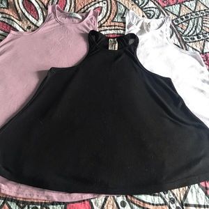 Lot of 3 free people float tank tops size m
